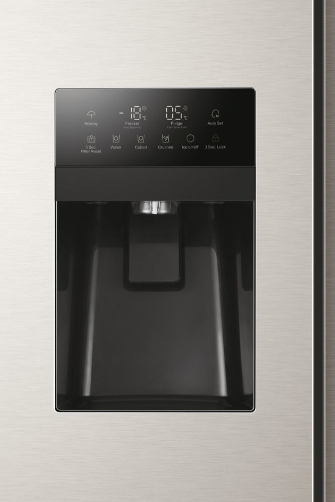 HAIER HSR3918FIMP Side by Side 90 Series 3, Classe F, Inox, Ice & Water