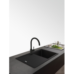 Miscelatore Cucina Franke | lina-xl-swivel-side-hp-matt-bla