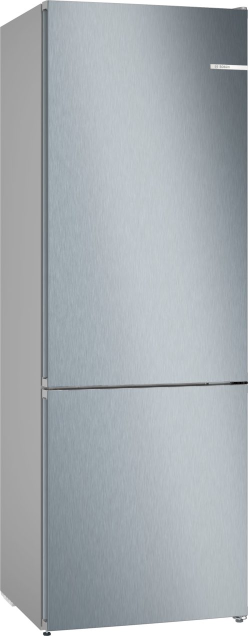 Bosch Serie 4 KGN492LDF Frigorifero Combinato da libera installazione 203 x 70 cm Metal look Classe D
