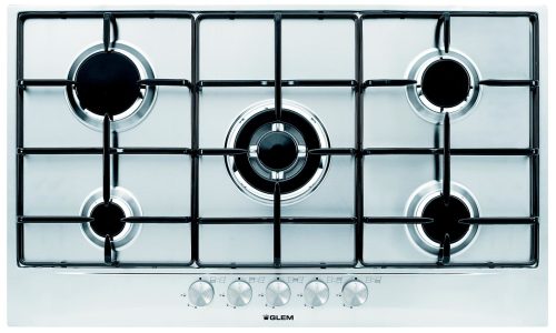 Glem Gas GT955IX piano cottura Acciaio inox Da incasso 90 cm 5 Fornello(i)