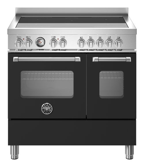 Bertazzoni MAS95I2ENET cucina Elettrico Piano cottura a induzione Nero, Acciaio inox