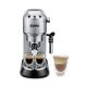 De’Longhi Dedica Style Dedica - Macchina da Caffè Manuale Espresso e Cappuccino, Polvere e Cialde ESE,1.1L, Argento (EC685.M)