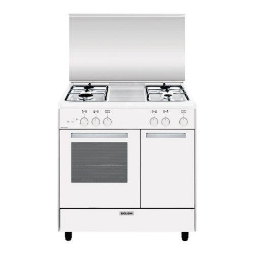 Glem Gas AR854GX cucina Elettrico/Gas Bianco