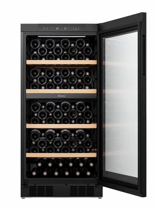 Hisense cantina vini RW3N230GELF libera installazione classe F 108 Bottiglie Doppia Temperatura Vetro Anti UB Connect Life