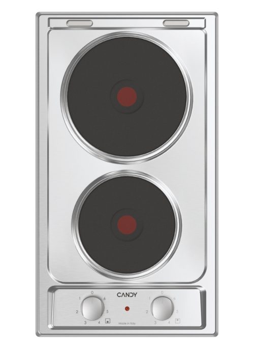 Candy CE32XK Acciaio inox Da incasso 30 cm Piastra sigillata 2 Fornello(i)