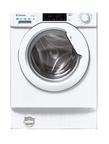 Candy Smart Inverter CBDO485TWME/1-S lavasciuga Da incasso Caricamento frontale Bianco