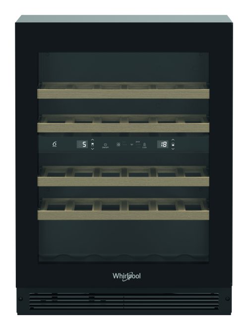 Whirlpool WHWBU60D2B Da incasso Nero 44 bottiglia/bottiglie