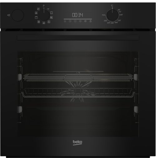 Beko b300 BCBIS17300KSBCS: Forno Beyond DeepBlack Multifunzione Assistito a vapore SteamAssist AirFry, , 9 Funzioni