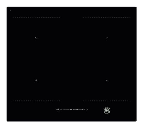Bertazzoni P604IM2B2NE-20 piano cottura Nero Da incasso 60 cm Piano cottura a induzione 4 Fornello(i)