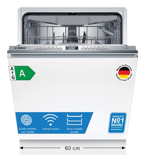 Bosch Serie 6 SMV6YCX02E Lavastoviglie da incasso a scomparsa totale 14 coperti Classe A