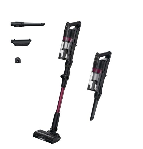 Hoover HF1P10HX 011 Aspirapolvere elettrica Batteria Secco Schiuma Senza sacchetto 0,7 L 165 W Magenta, Nero 2,2 Ah