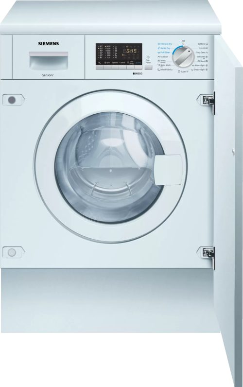 Siemens iQ500 WK14D543EU lavasciuga Da incasso Caricamento frontale Bianco