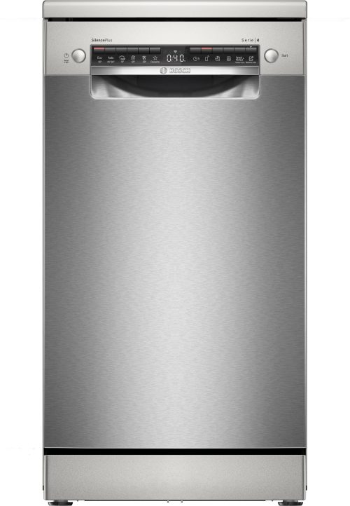 Bosch Serie 4 SPS4EMI24E Lavastoviglie SLIM da libera installazione 10 coperti Acciaio spazzolato anti-impronta Classe C
