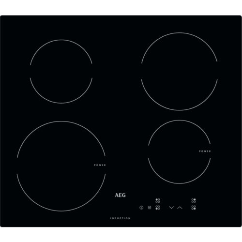 AEG HK604200IB 60 cm - 4 zone cottura ad induzione - Controllo elettronico Touch Control - Display digitale - Potenza regolabile su 9 livelli - Sicurezza blocco tasti - Spie calore residuo - Sicurezza bambino - Spegnimento automatico di sicurezza - Assorbimento massimo 3,0 kW