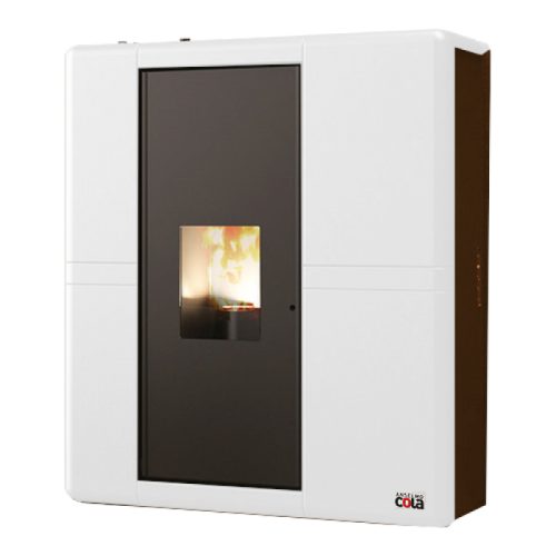 Cola TERMO LORENE ERMETICA Libera installazione Pellet Bianco