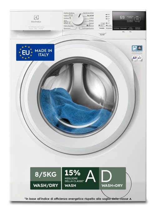 Electrolux LAVASCIUGA 8+5 KG CLASSE D/A-15% 1400 GIRI EW7W285W MADE IN ITALY