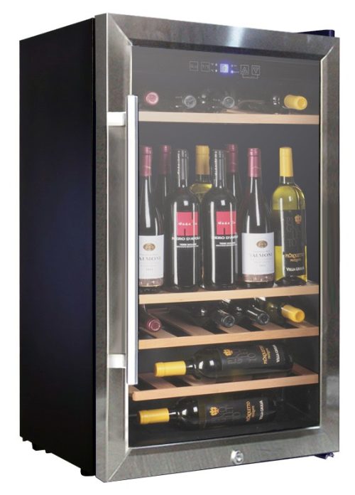 Vinum VD60SCSW cantina vino Cantinetta vino con compressore Libera installazione Nero 60 bottiglia/bottiglie