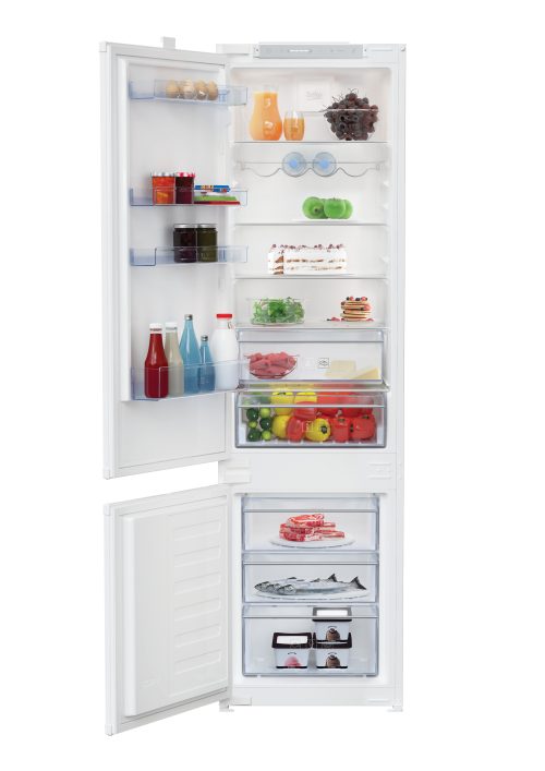 Beko BCSA306E4SFN LH frigorifero con congelatore Da incasso 298 L Bianco