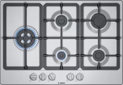 Bosch PGS7B5B90 Piano Cottura Gas 75 cm Inox