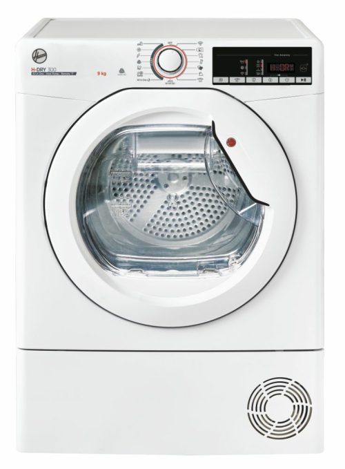 Hoover H-DRY 300 , Asciugatrice 9 KG, Classe E, Bianco, Vapore, Wi-Fi, HLE H9A2TE-S