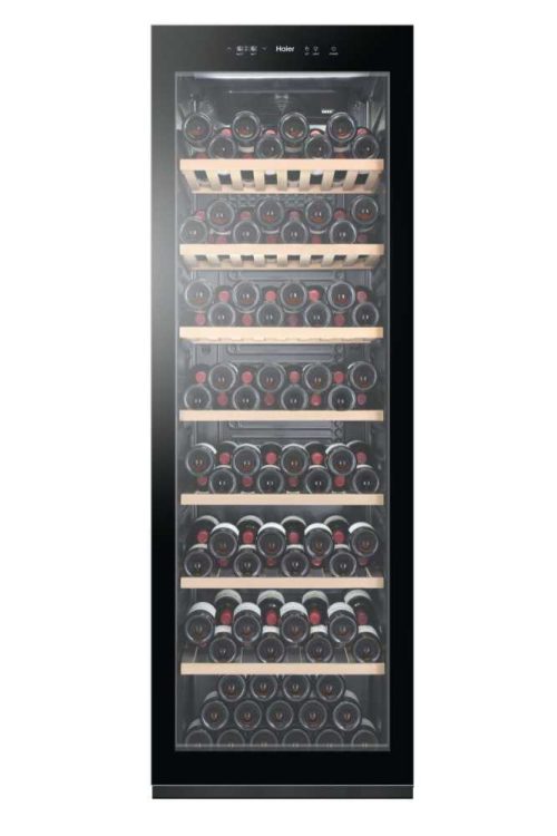 Haier Wine cellar HWS188GAE Libera installazione Nero 188 bottiglia/bottiglie