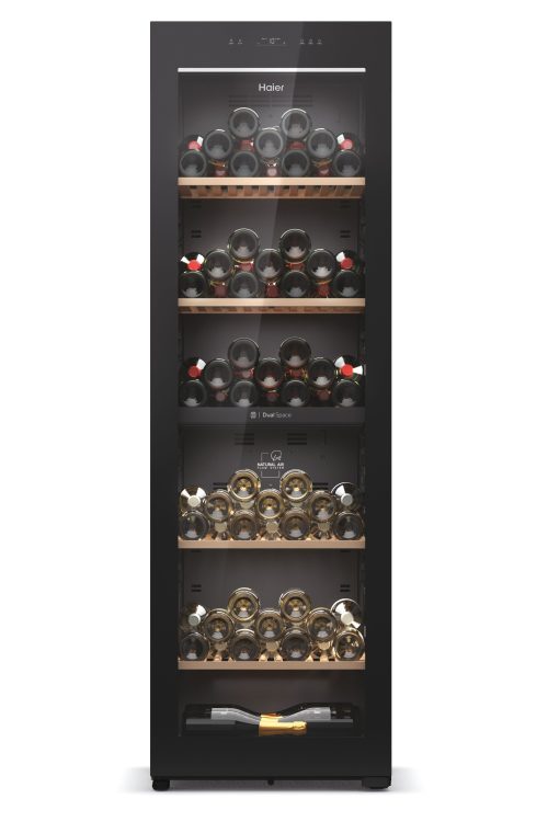 Haier Wine Bank 60 Serie 7 HWS236GDEH1 Cantinetta vino con compressore Libera installazione Nero 236 bottiglia/bottiglie