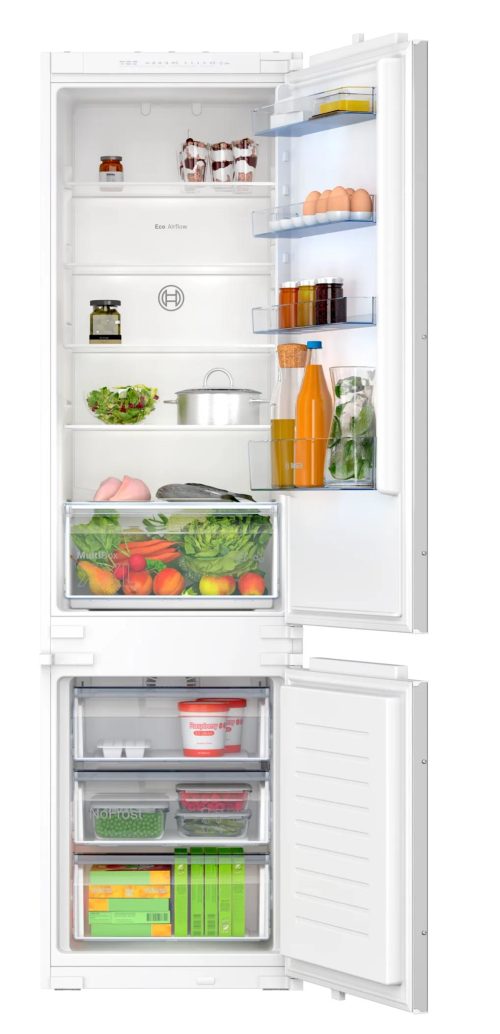 Bosch Serie 2 KIN96NSE0 frigorifero con congelatore Da incasso 290 L Bianco