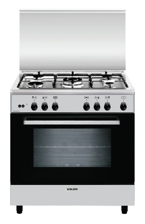 Glem Gas A855GI cucina Elettrico/Gas Acciaio inox