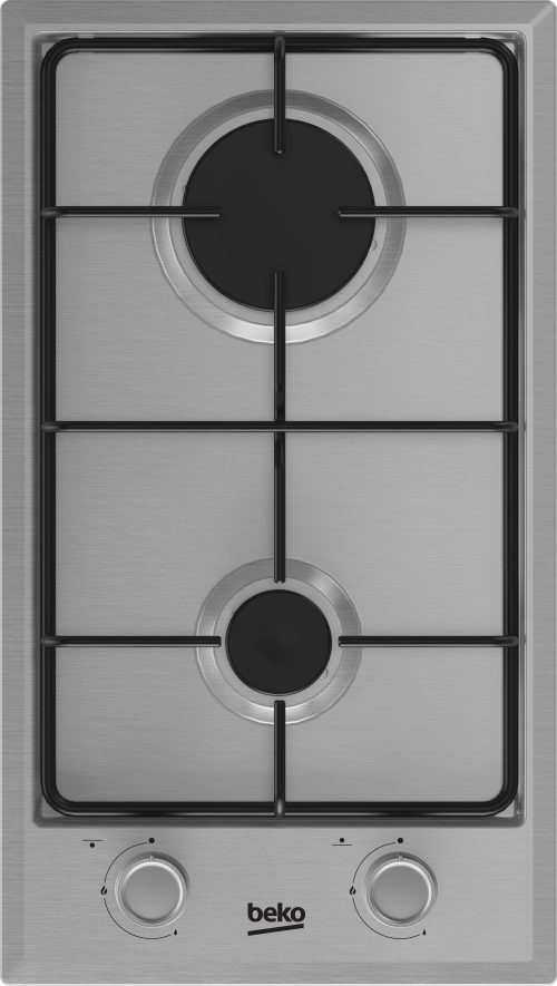Beko HDCG 32220 FX: Piano a Gas, 2 Bruciatori, 30 cm