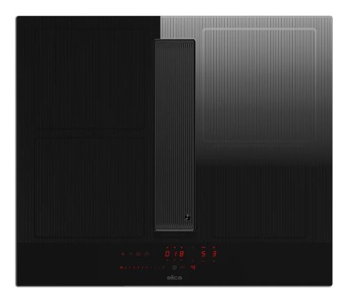 Elica NikolaTesla Velvet BL/A/72 Nero Da incasso 72 cm Piano cottura a induzione 4 Fornello(i) Cappa da incasso