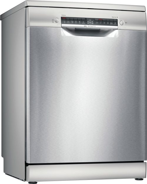 Bosch Serie 4 SMS4HMI07E Lavastoviglie da libera installazione 14 coperti Acciaio spazzolato anti-impronta Classe D