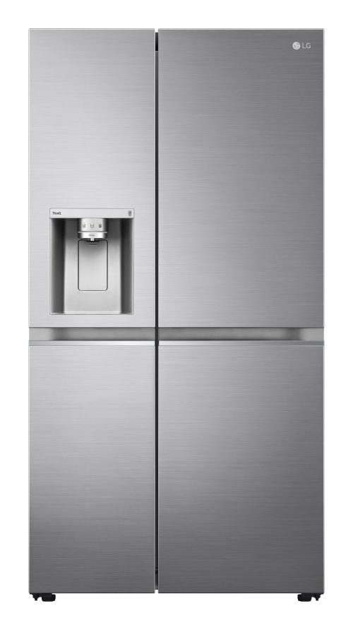 LG GSLV90PZAD Frigorifero Side-by-Side, Classe D, 635L, Wi-Fi, Con allaccio, UVnano,Grigio
