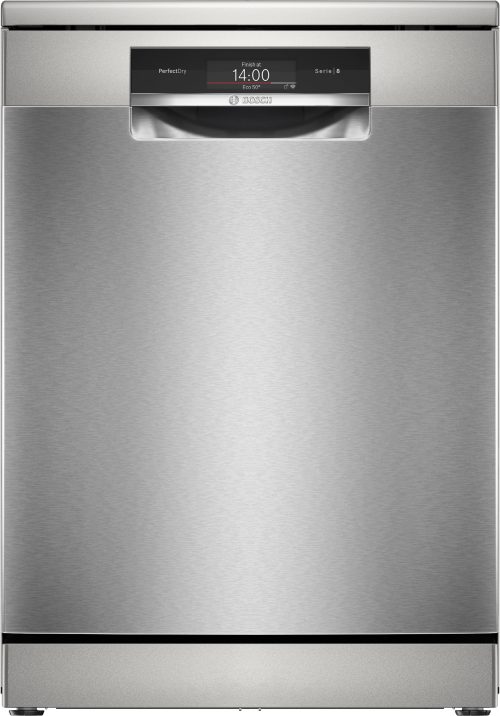 Bosch Serie 8 SMS8TCI04E Lavastoviglie da libera installazione 60 cm Acciaio spazzolato anti-impronta Classe A