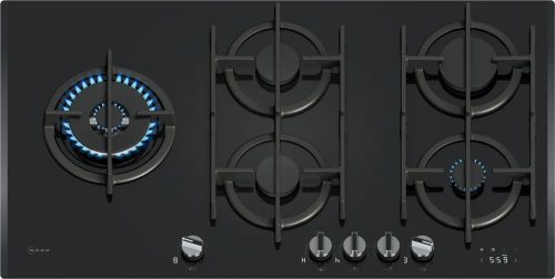 Neff T29RHS4S0 piano cottura Nero Da incasso 90 cm Gas 5 Fornello(i)
