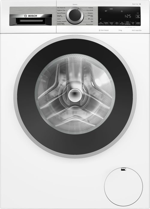 Bosch Serie 6 WGG244Z1II Lavatrice a carica frontale 9kg 1400g/min Bianco con pannello di controllo silver Classe A