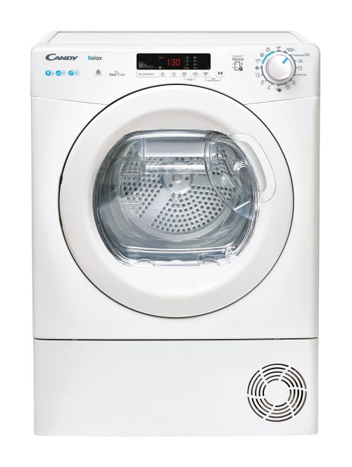 Candy Smart , Asciugatrice 9 KG, Classe E, Bianco, Vapore, Wi-Fi, CRE H9A2DE-S