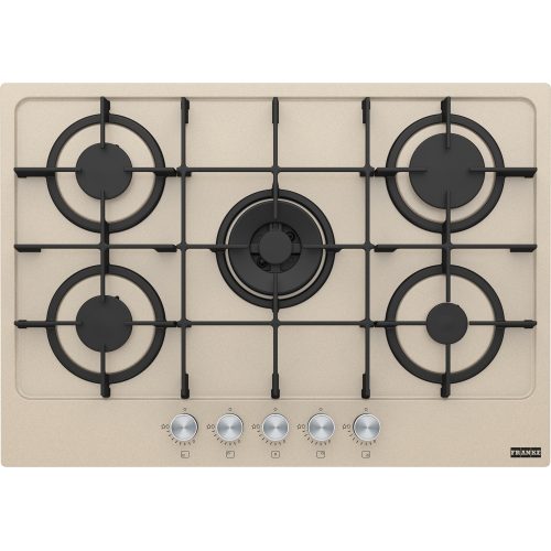 Franke FHMA 755 4G DC OA C Nero, Avena, Acciaio inox Da incasso 73 cm Gas 5 Fornello(i)