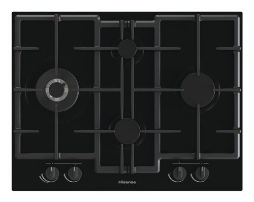 Hisense GED663B piano cottura Nero Da incasso Gas 4 Fornello(i)