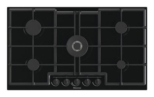 Hisense GED973B piano cottura Nero Da incasso 90 cm Gas 5 Fornello(i)