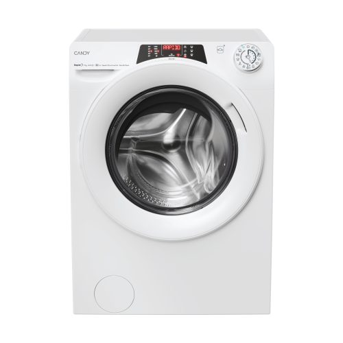 Candy RapidÓ , Lavatrice Carica Frontale 9 KG, 15% più efficente della classe A, 1400 giri, Bianco, Inverter, Vapore, Wi-Fi, 9 Cicli Rapidi, RO 496DWM7/1-S