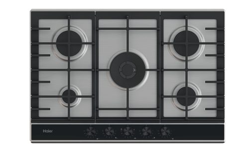 Haier Series 4 HAHG7W5XH Acciaio inox Da incasso 74.5 cm Gas 5 Fornello(i)
