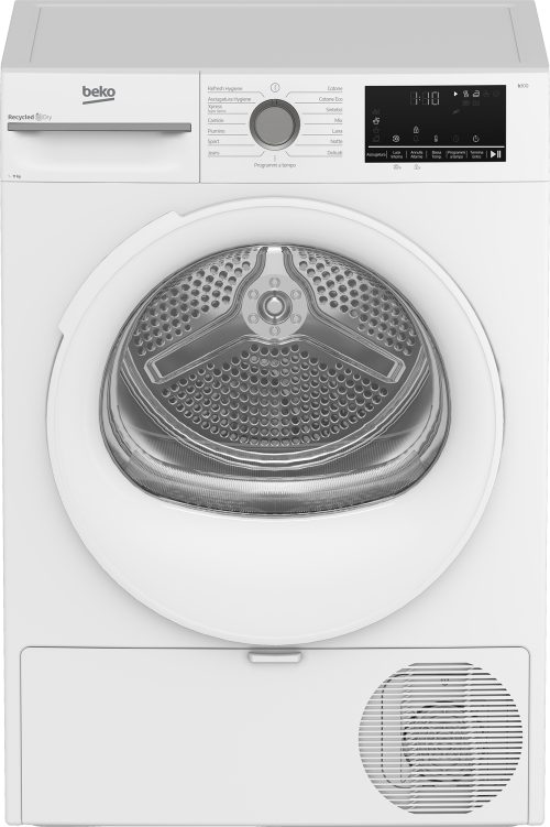 Beko BMT113EW 11kg, Classe D, Linea Estetica NX, motore inverter, Display digitale, colore Bianco, oblò argento