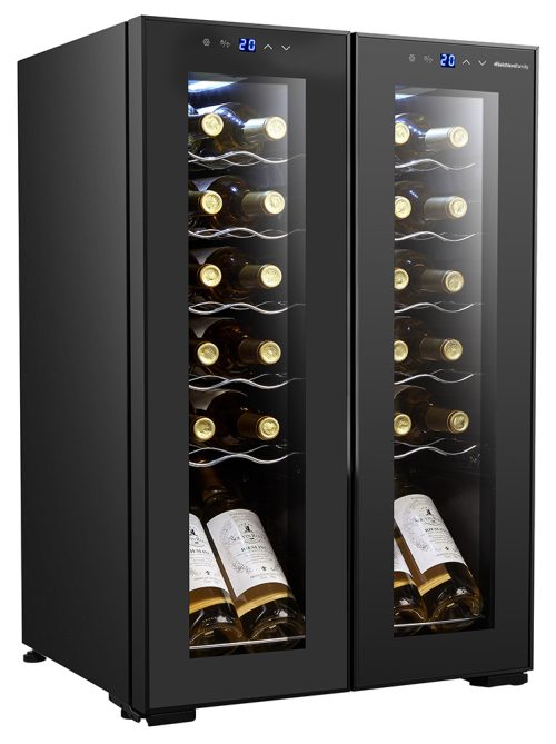 Melchioni Vermentino 24 Cantinetta vino con compressore Libera installazione Nero 24 bottiglia/bottiglie