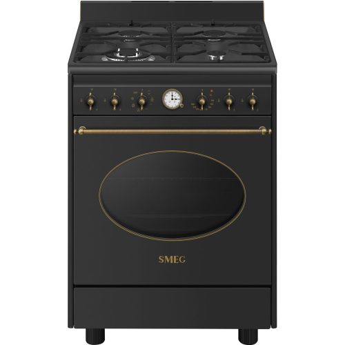 Smeg Coloniale CO60GMAN2 cucina Elettrico Gas Nero