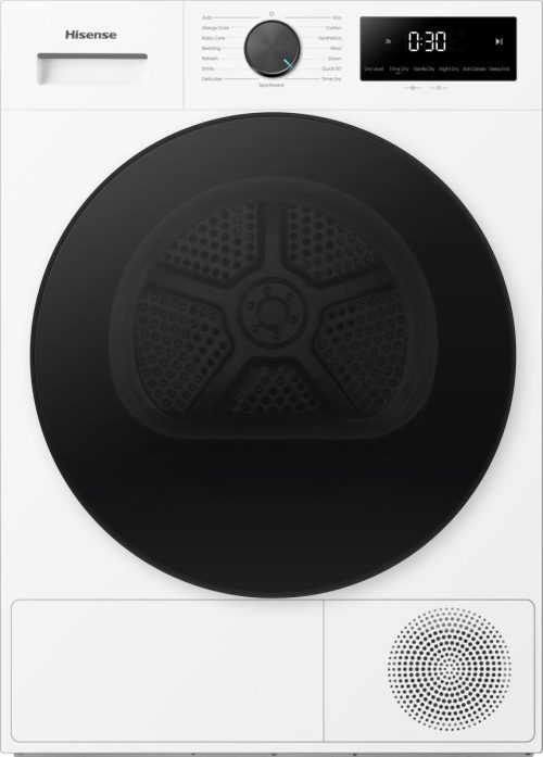 Hisense DH1I900BWCCA asciugatrice Libera installazione Caricamento frontale 9 kg Bianco