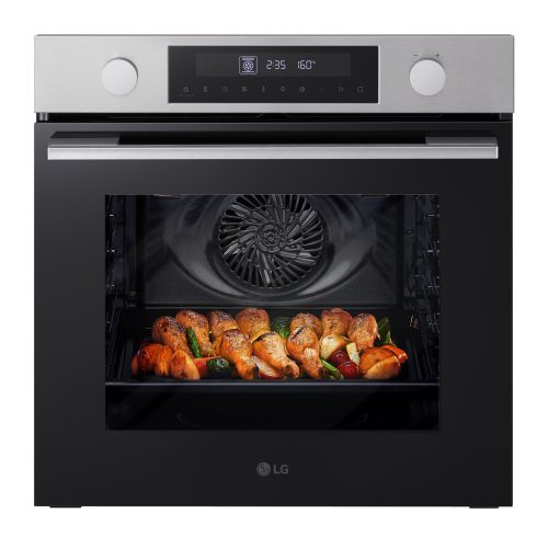 LG Forno 72L Classe A | 11 modalità di cottura, Frittura ad aria, Modalità pizza, Lievitazione, Pulizia pirolitica | Acciaio