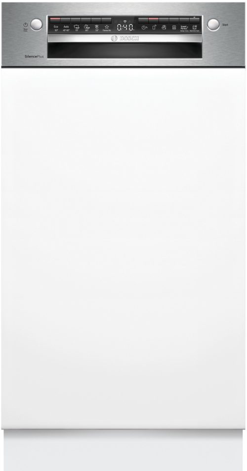 Bosch Serie 8 Lavastoviglie da incasso con frontalino 45 cm 10 coperti Acciaio spazzolato Classe B