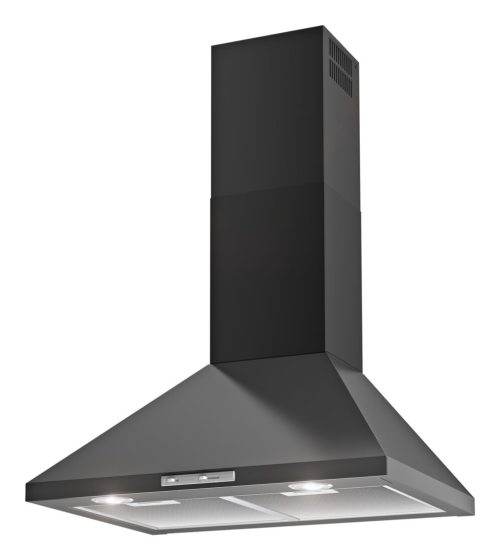 Airforce F0 D2 BL/A/60 Cappa aspirante a parete Nero 385 m³/h