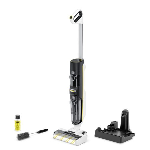 Kärcher FCV 4 Aspirapolvere 3-in-1 Batteria Secco e bagnato Senza sacchetto 180 W Nero, Bianco