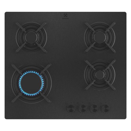 Electrolux KGG643723L Nero Da incasso 60 cm Gas 4 Fornello(i)